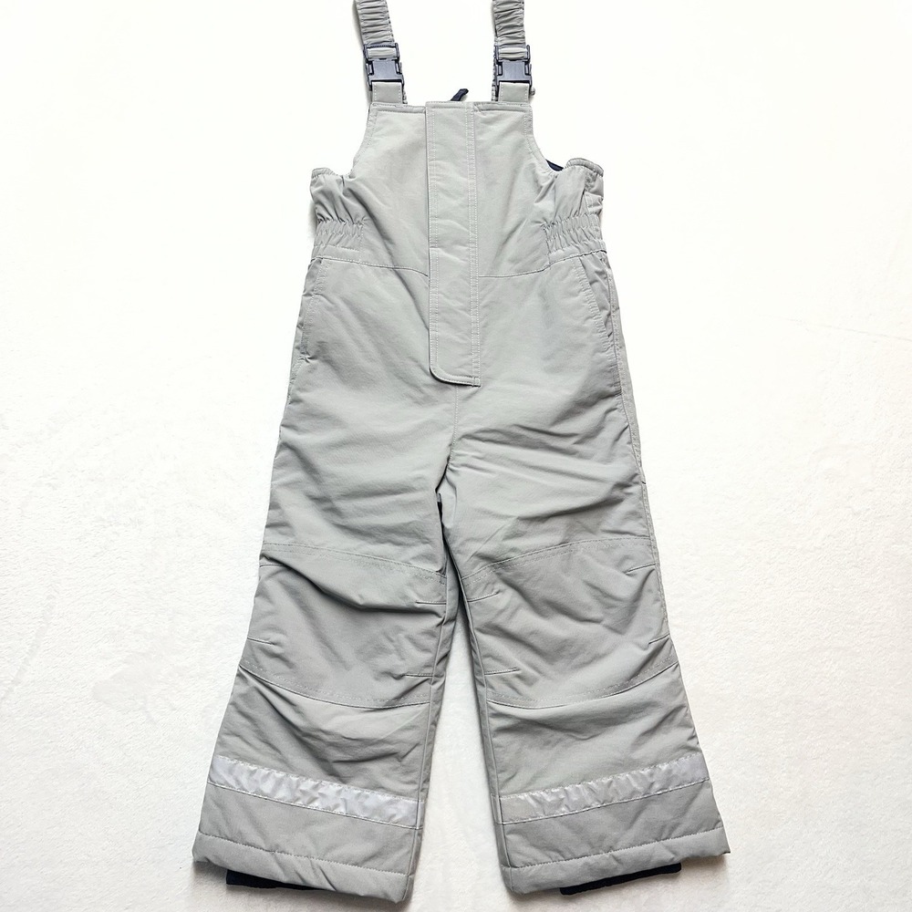 Hanna Andersson Outdoor Snow Bibs Kids Size 4 Grey Winter Outdoors Cozy